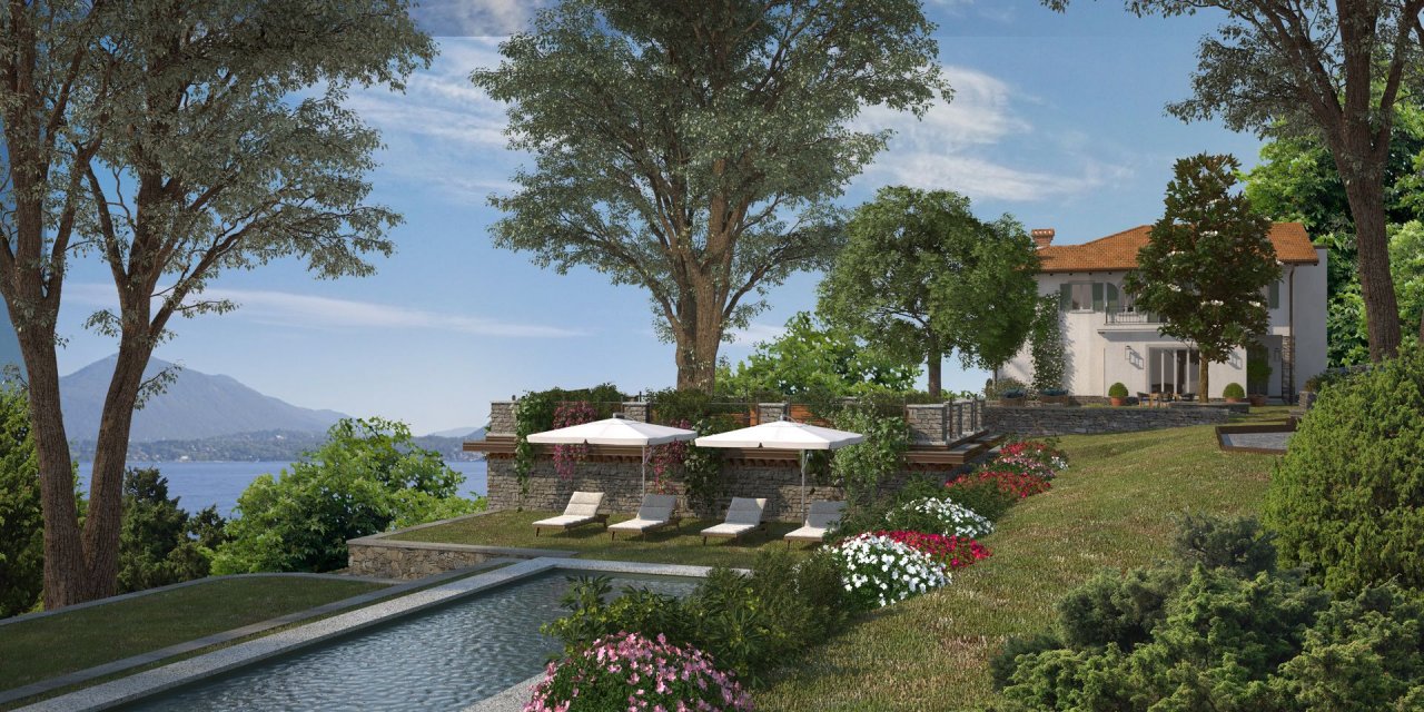Vendita villa sul lago Stresa Piemonte foto 1